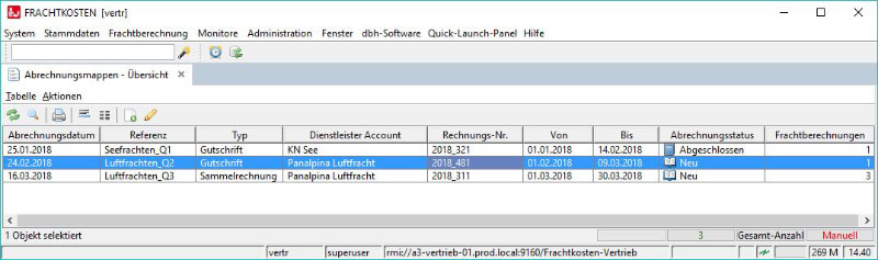 Frachtkostenmanagement von dbh Frachtkostenmanagement von dbh