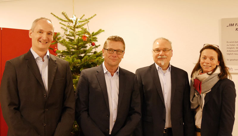 Marco Molitor, Board Member dbh Logistics IT AG | Michael Peter, Managing Director TA-LOGISTICS Software GmbH | Werner Kiese, Managing Director TA-LOGISTICS Software GmbH | Maren Schulz, dbh Logistics IT AG