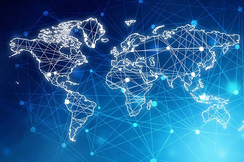 Port communication: DATA hub OSIS cracks 100 million news mark 1 data digtial world map