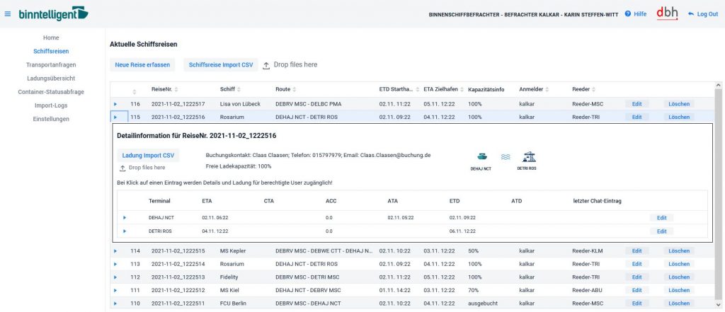 Abschluss des IHATEC-Projektes „Binntelligent“: Intelligente Informationstechnologien nehmen Einzug in die Binnenschifffahrt 2 Abschluss des IHATEC-Projektes „Binntelligent“: Intelligente Informationstechnologien nehmen Einzug in die Binnenschifffahrt 2