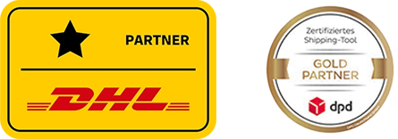 Partnerzertifikat von DHL und DPD