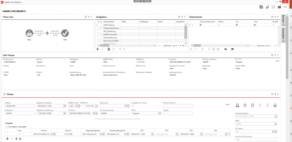 Aus CARGO ONLINE wird Fiduz 1